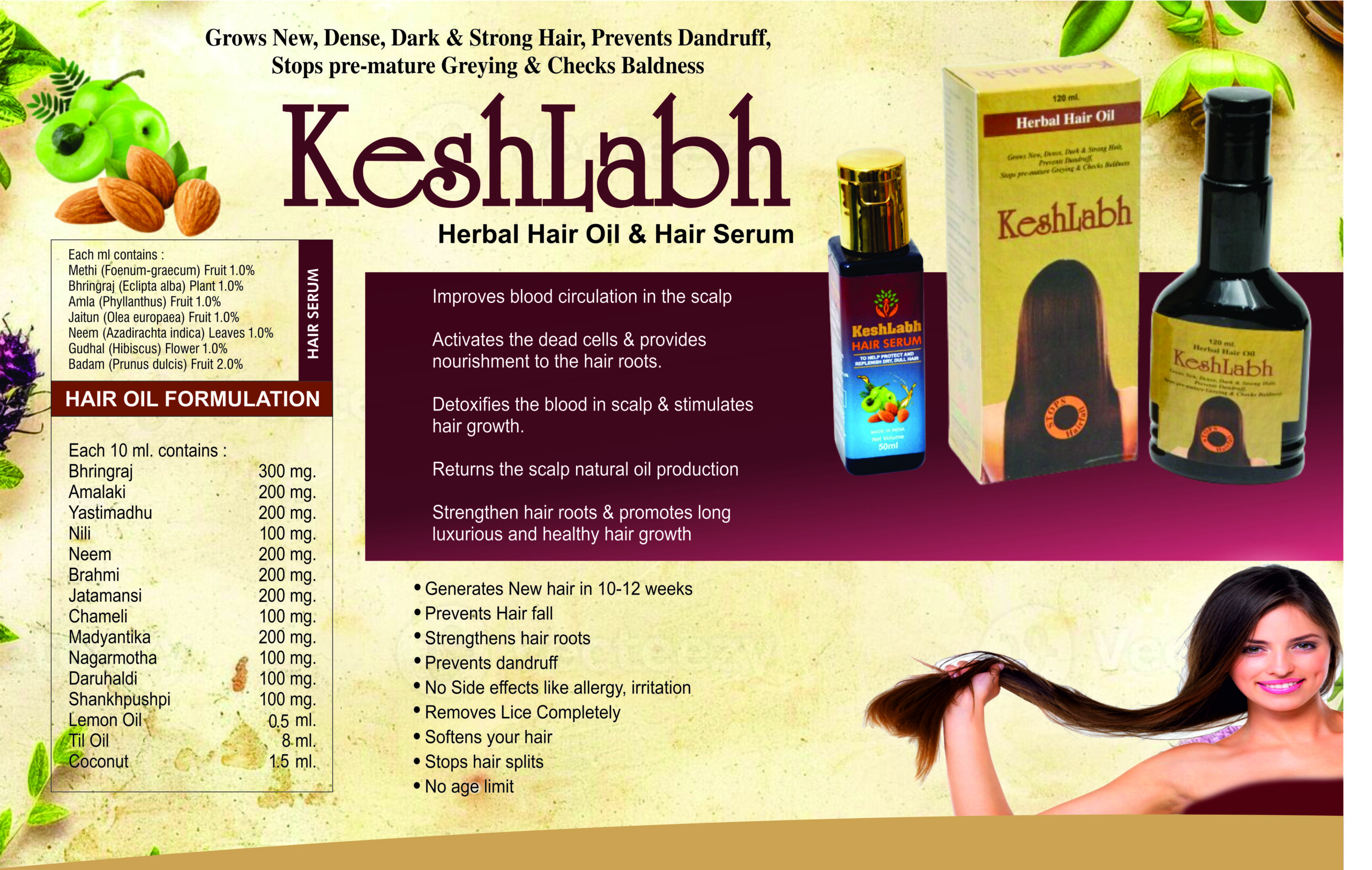 keshlabh hair oil 6 KESHLABH HERBAL OIL | Ayurvedic Hair Care Oil | Scalp Nourishment & Daily Hair Care | Direct Manufacturer