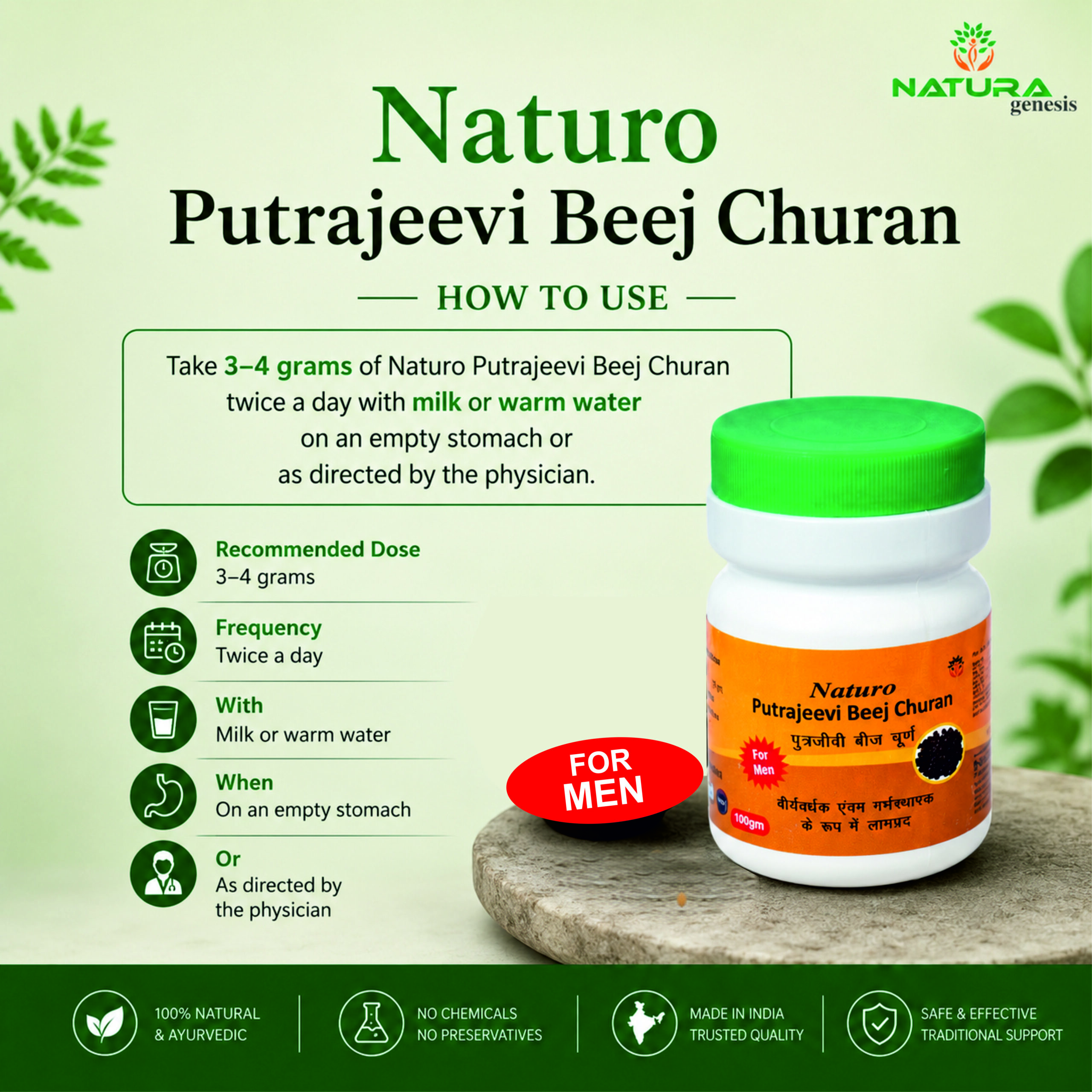 NATURO PUTRAJEEVI BEEJ CHURAN 3 NATURO PUTRAJEEVI BEEJ CHURAN by Natura Genesis