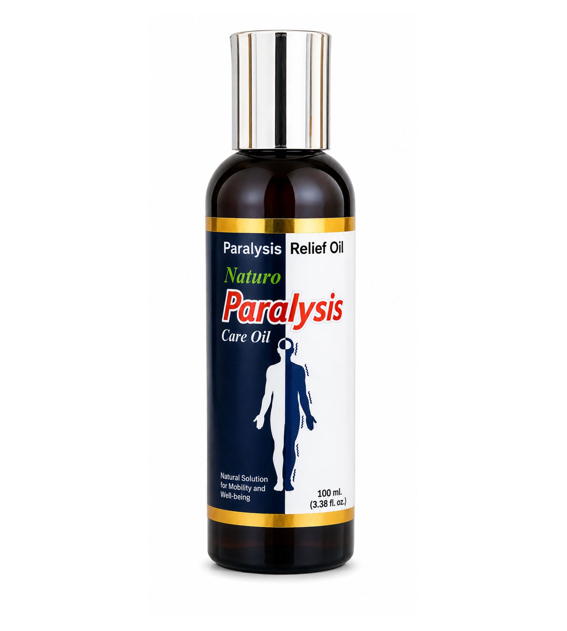 Naturo Paralysis Care Oil Naturo Paralysis Care Oil | with Mahavishgarbha Oil, Nirgundi, Dashmool, Ashwagandha, Malkangani, Devdaru & Til Oil | Ayurvedic Massage Oil for Nerve Care, Muscle Stiffness & Mobility Support