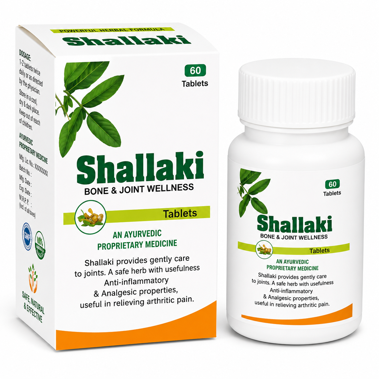 Shallaki Natura Genesis MYO-GROW Muscle Growth Tablets | With Ashwagandha, Shilajit, Safed Musli, Gokshura, L-Arginine, L-Carnitine & Vitamin D3 | For Muscle Growth, Strength & Recovery