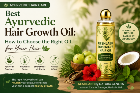 Keshlabh Rosemary Hair Oil by Natura Genesis for Ayurvedic hair and scalp care
