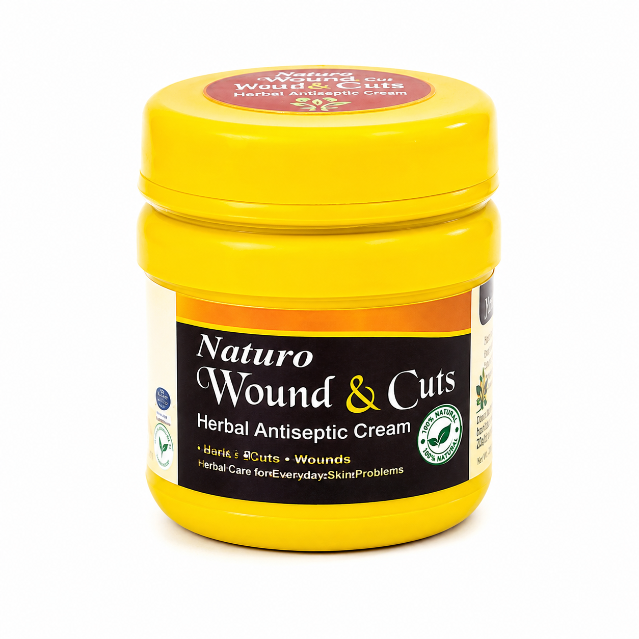 naturo wound& cut Naturo Wound & Cuts Herbal Antiseptic Cream | Herbal Skin Care with Natural Ingredients | 250g for Wounds, Cuts, Burns & Everyday Skin Care